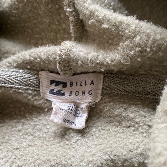 Billabong Sage Green Cropped Hoodie - Picture 2 of 4